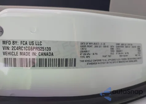 2023 Chrysler Voyager Lx from USA, damaged, VIN 2C4RC1CG6PR525139